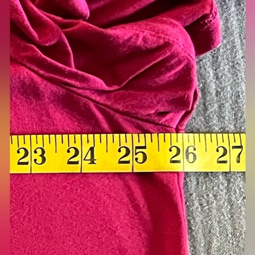 Lane Bryant deep pink bottom cinch side ties maxi dress 22/24 - Picture 6 of 10